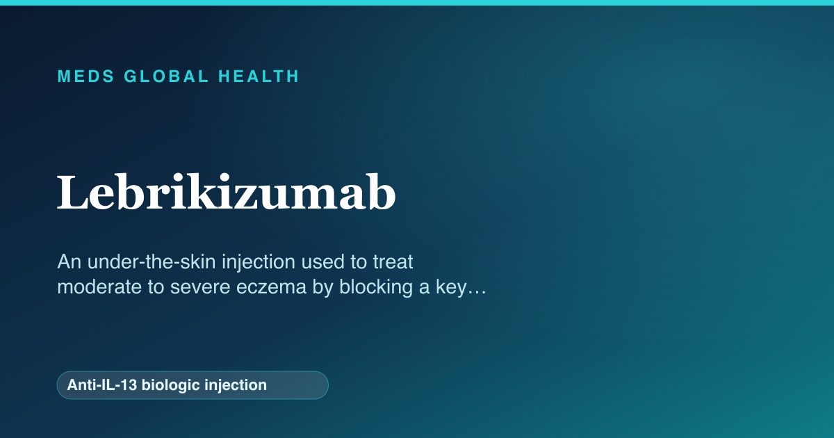 Lebrikizumab (Anti-IL-13 biologic injection) — Meds Global Health reference card
