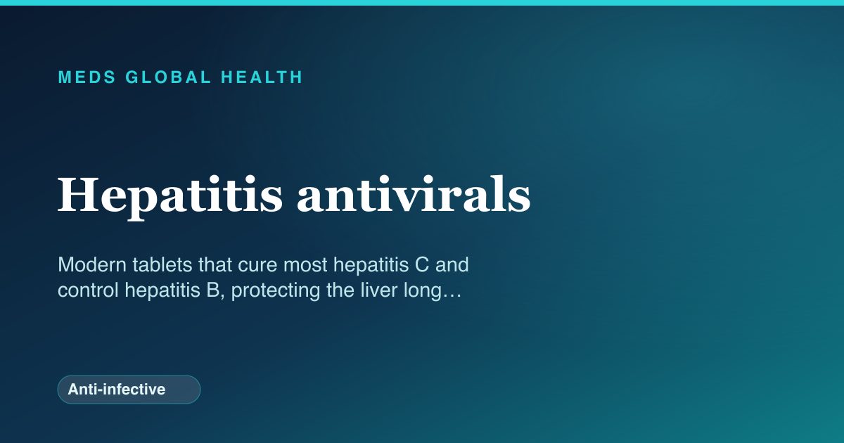 Hepatitis antivirals (Anti-infective) — Meds Global Health drug-class reference