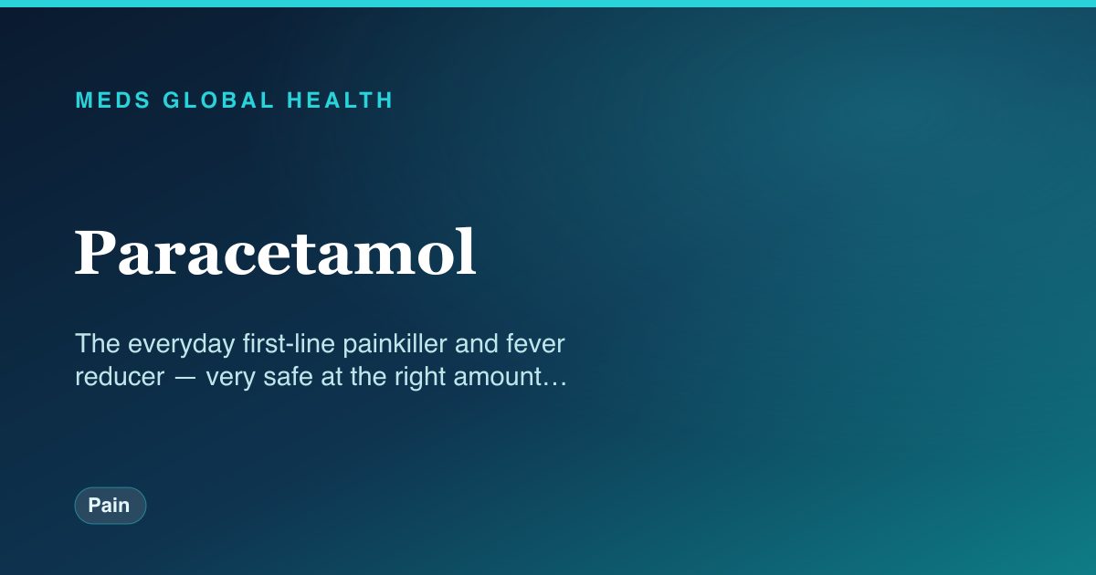 Paracetamol (Pain) — Meds Global Health drug-class reference