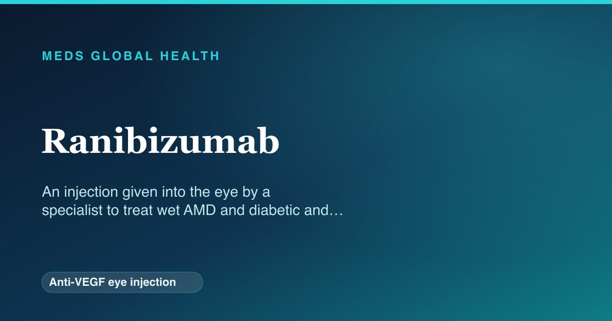 Ranibizumab (Anti-VEGF eye injection) — Meds Global Health reference card