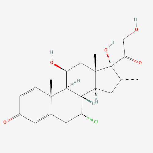 2D chemical (molecular) structure of Alclometasone