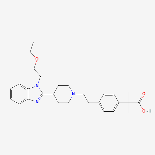 2D chemical (molecular) structure of Bilastine