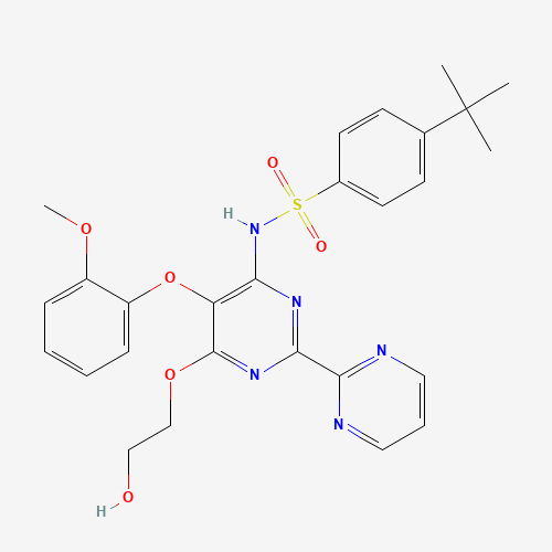 2D chemical (molecular) structure of Bosentan