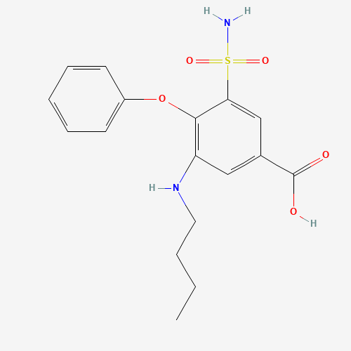 2D chemical (molecular) structure of Bumetanide