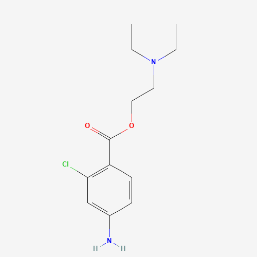 2D chemical (molecular) structure of Chloroprocaine