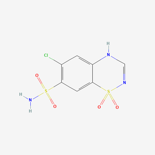 2D chemical (molecular) structure of Chlorothiazide
