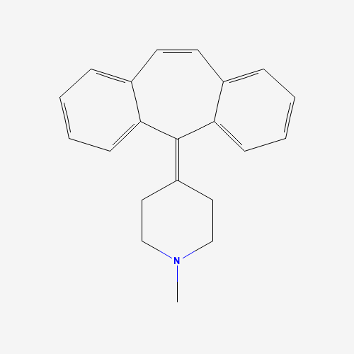2D chemical (molecular) structure of Cyproheptadine