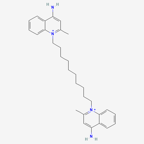 2D chemical (molecular) structure of Dequalinium