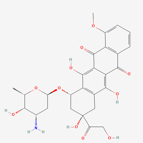 2D chemical (molecular) structure of Doxorubicin