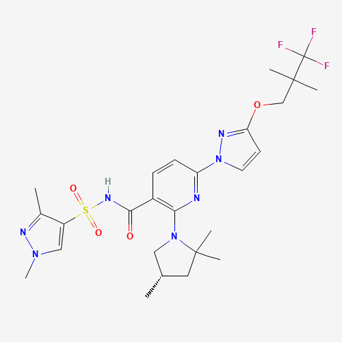 2D chemical (molecular) structure of Elexacaftor