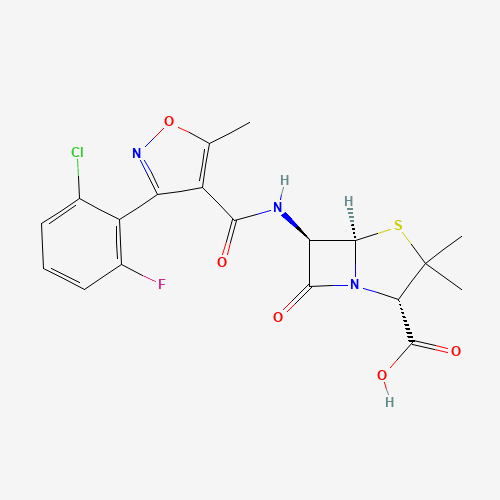 2D chemical (molecular) structure of Flucloxacillin