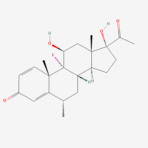 2D chemical (molecular) structure of Fluorometholone
