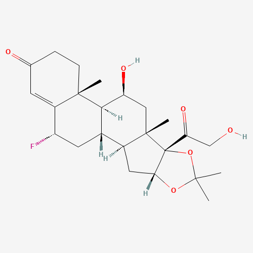2D chemical (molecular) structure of Flurandrenolide