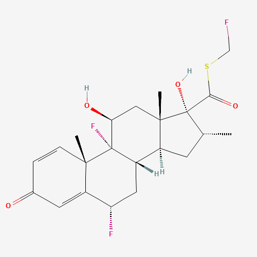 2D chemical (molecular) structure of Fluticasone