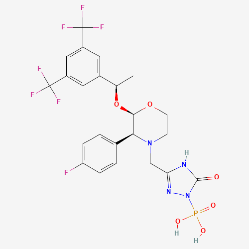 2D chemical (molecular) structure of Fosaprepitant