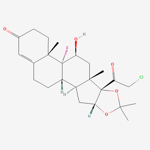 2D chemical (molecular) structure of Halcinonide