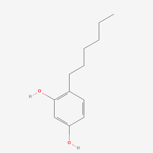 2D chemical (molecular) structure of Hexylresorcinol