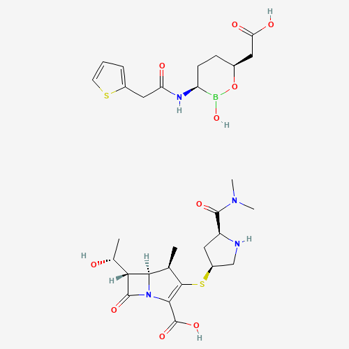 2D chemical (molecular) structure of Meropenem with vaborbactam