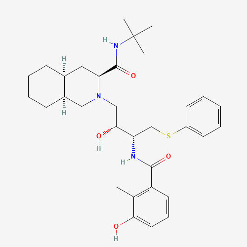 2D chemical (molecular) structure of Nelfinavir