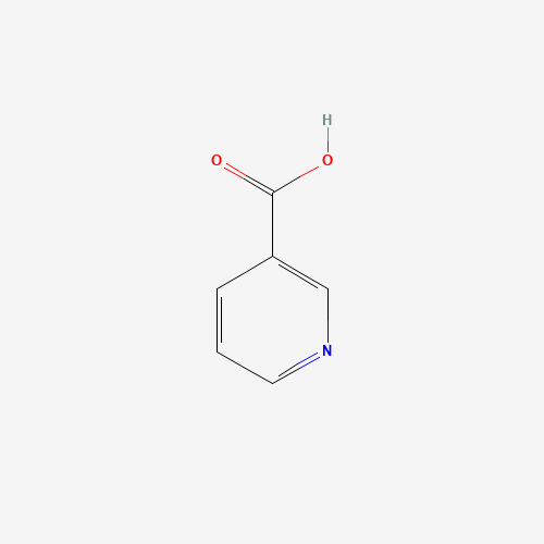 2D chemical (molecular) structure of Nicotinic acid (niacin, vitamin B3)
