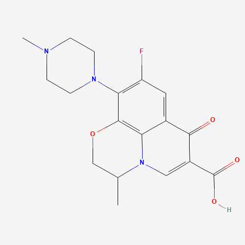 2D chemical (molecular) structure of Ofloxacin
