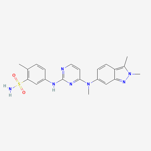 2D chemical (molecular) structure of Pazopanib