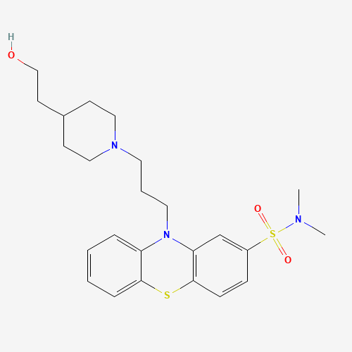 2D chemical (molecular) structure of Pipotiazine