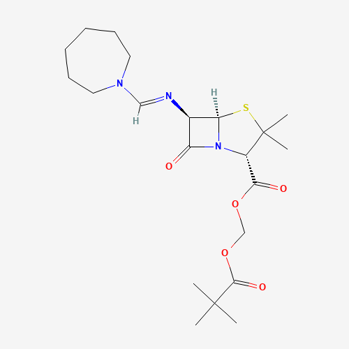 2D chemical (molecular) structure of Pivmecillinam