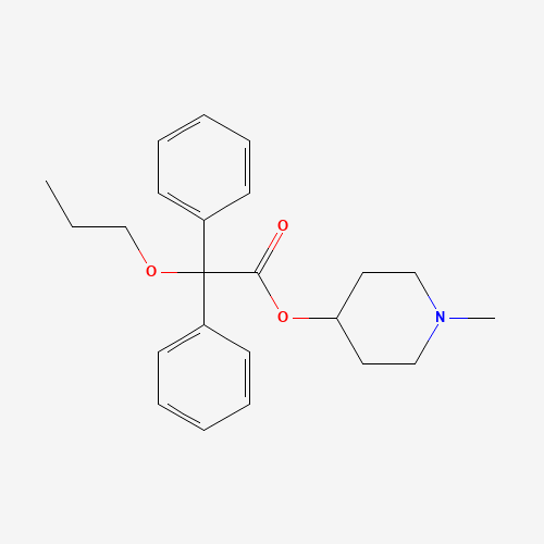 2D chemical (molecular) structure of Propiverine