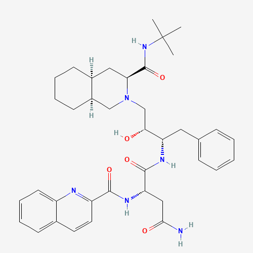2D chemical (molecular) structure of Saquinavir