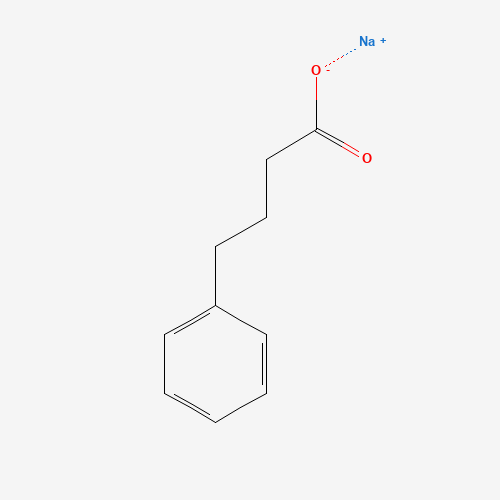 2D chemical (molecular) structure of Sodium phenylbutyrate