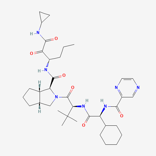 2D chemical (molecular) structure of Telaprevir
