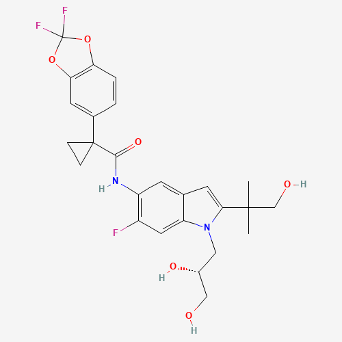 2D chemical (molecular) structure of Tezacaftor