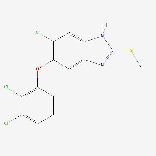 2D chemical (molecular) structure of Triclabendazole