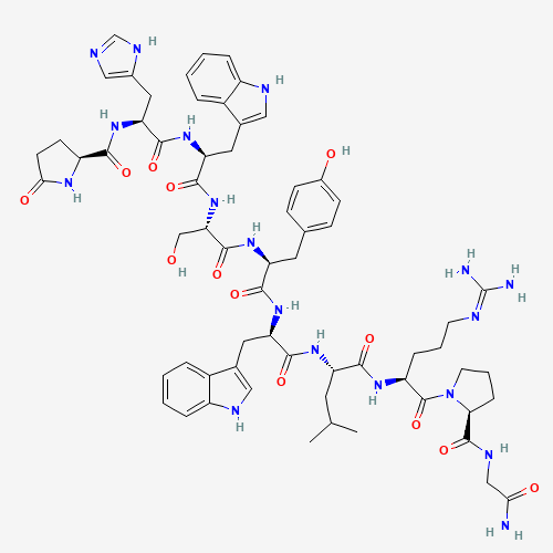 2D chemical (molecular) structure of Triptorelin