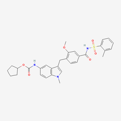 2D chemical (molecular) structure of Zafirlukast